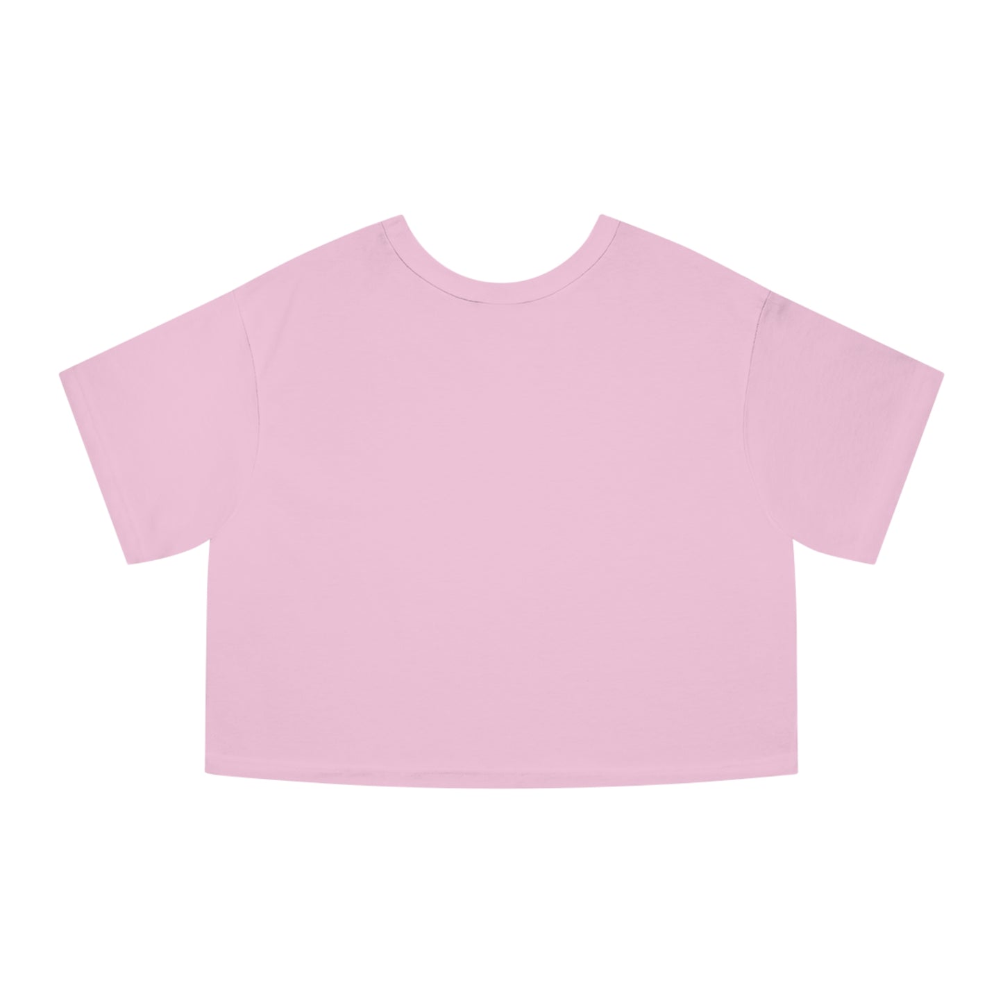 Self Checkout Cropped T-Shirt — Pink Retro Heart Graphic ("Every Night I Close My Eyes...")