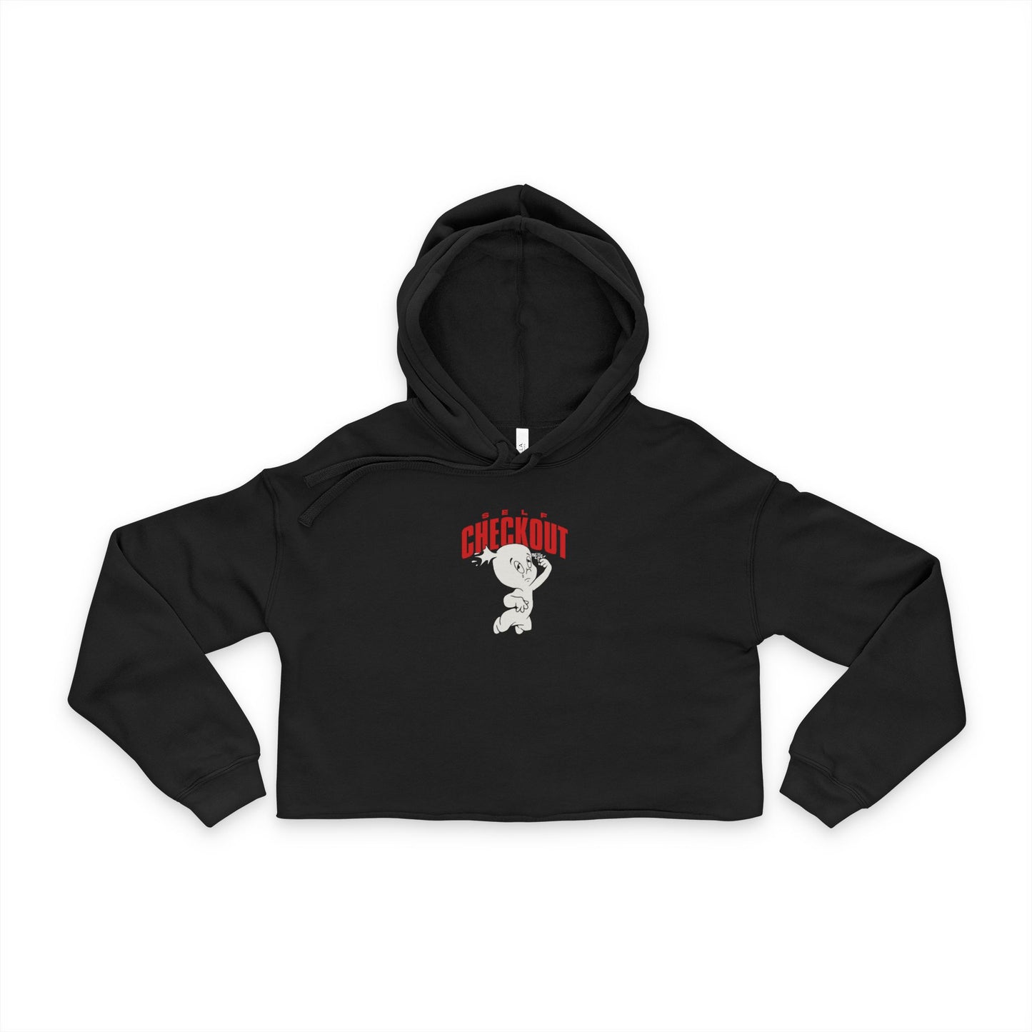 Ghosts Cropped Hoodie