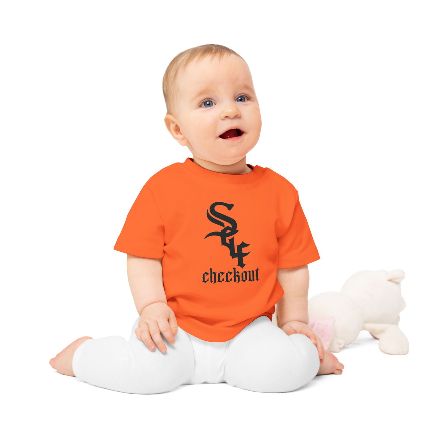 Self Checkout Baby T-Shirt (Side Buttons)