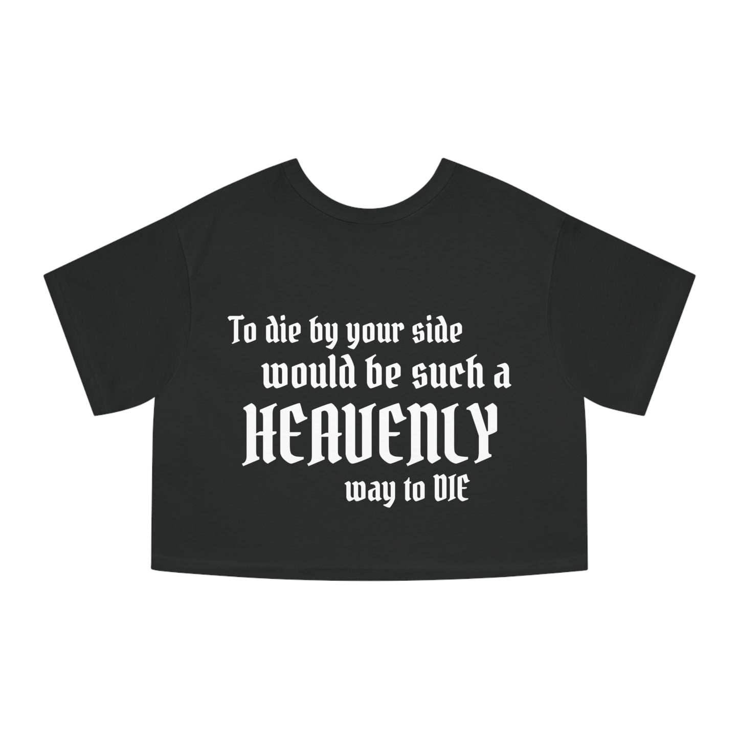 Self Checkout Cropped T-Shirt — Pink Retro Heart Graphic ("Every Night I Close My Eyes...")