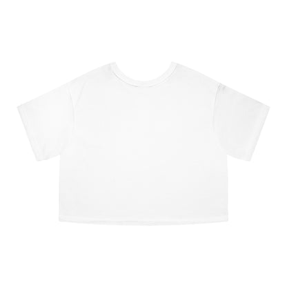 Self Checkout Cropped T-Shirt — Pink Retro Heart Graphic ("Every Night I Close My Eyes...")